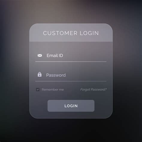 creative dark login form design template - Download Free Vector Art ...