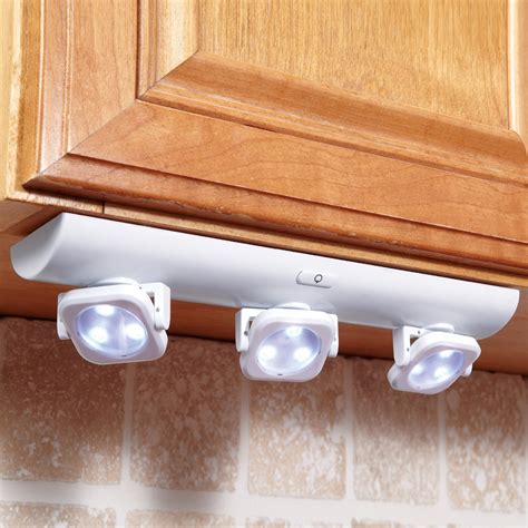 LED White Under Cabinet Swivel Lights | Collections Etc.