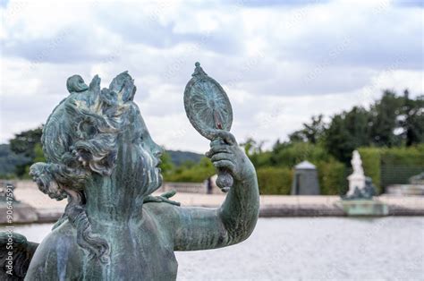 Bronze Sculpture in Garden at Palace of Versailles Stock Photo | Adobe ...