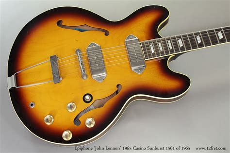 Epiphone Casino John Lennon Limited Thinline Archtop | www.12fret.com