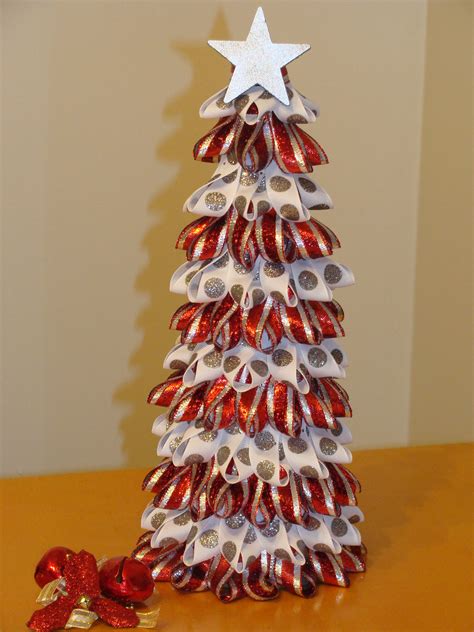 ribbon Christmas Tree | Christmas crafts to sell bazaars, Christmas ...