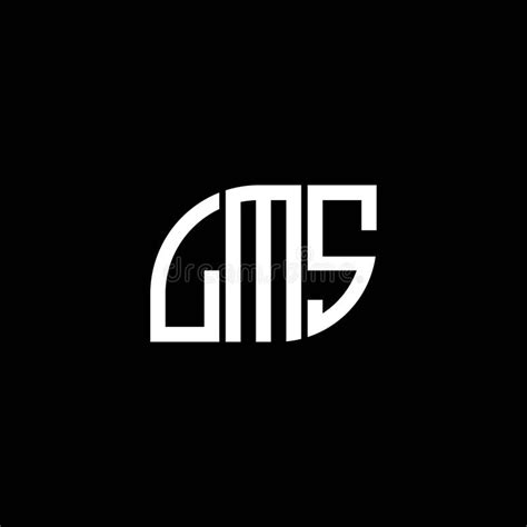 LMS Letter Logo Design on Black Background. LMS Creative Initials ...