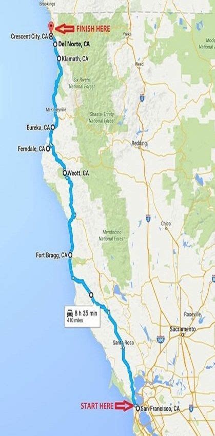 Best Northern California Coast Road Trip + 5 Day Driving Itinerary in ...