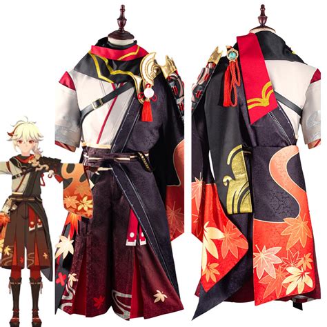 Genshin Impact Kazuha Outfits Halloween Carnival Suit Cosplay Costume ...