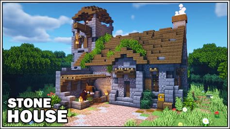 Minecraft Stone House Tutorial [How to Build] - YouTube