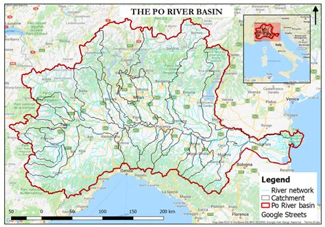 Po River Map