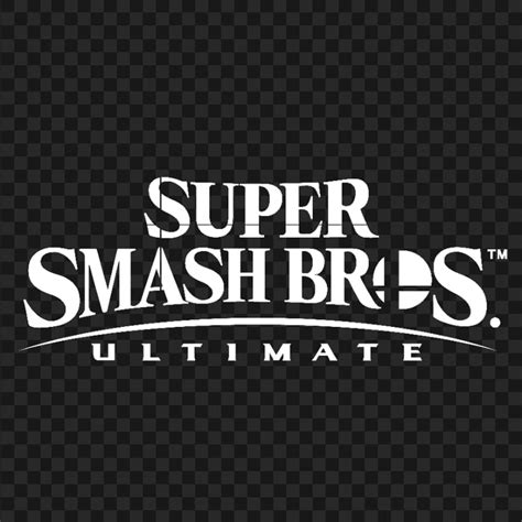 HD Super Smash Bros Ultimate White Logo PNG | Citypng