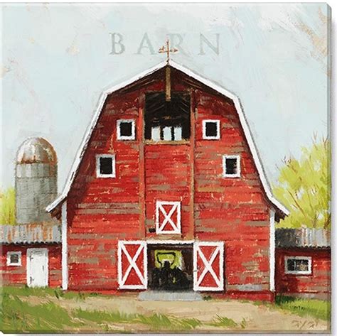 Red Barn Canvas Art | Barn wall art, Barn pictures, Farmhouse wall art