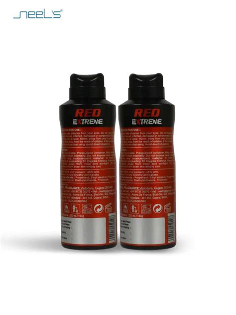 neel's RED EXTREME Deodorant PACK OF 2 Body Spray - For Men (400 ml ...