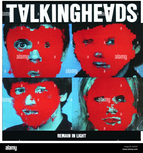 Cover of Talking Heads album "Remain in Light" circa 19980 Stock Photo ...