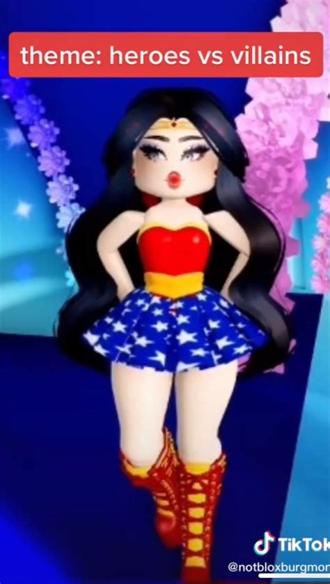 Wonder Woman ⭐️ | Aesthetic roblox royale high outfits, Island outfit ...