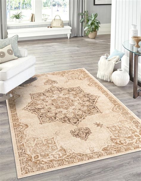 Beige 4' x 6' Eden Rug | Rugs.com