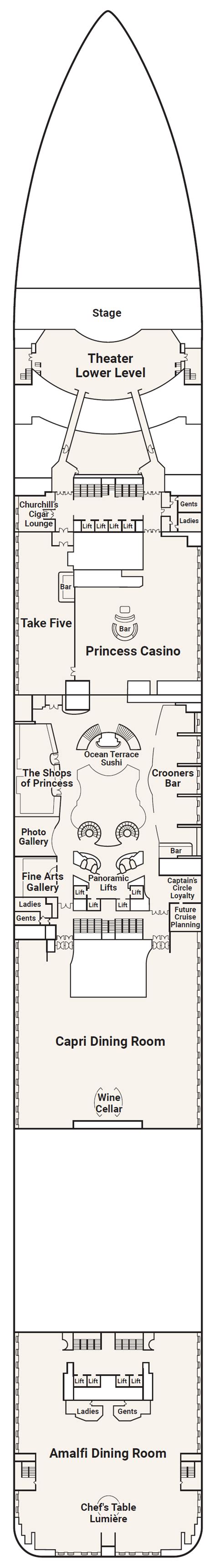 Enchanted Princess Deck Plan | Deck 16 | ROL Cruise