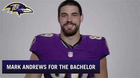 Mark Andrews For The Bachelor | Baltimore Ravens - YouTube