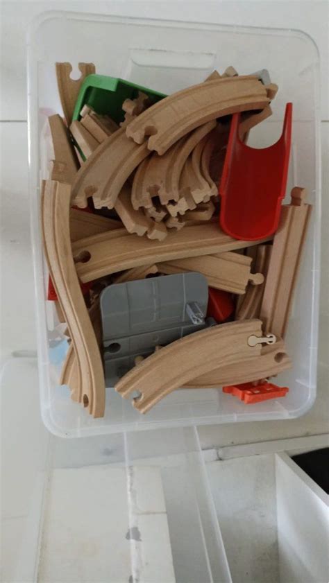 Ikea wooden train track, Hobbies & Toys, Toys & Games on Carousell