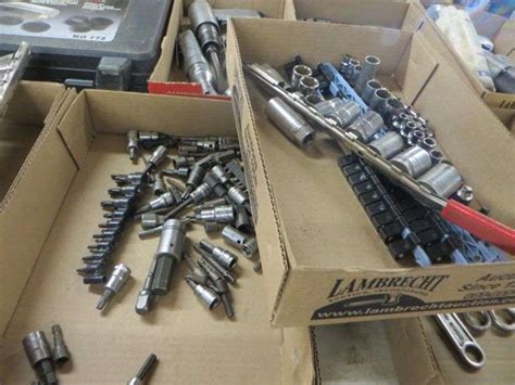 3/8" Drive Sockets & Bits - 2 Boxes, Mostly Craftsman - Lambrecht ...