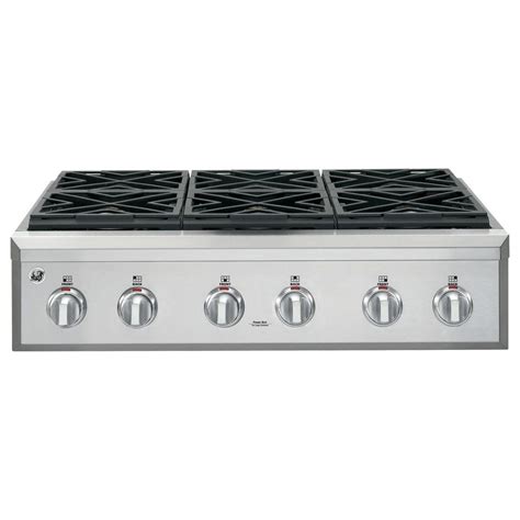 GE Cafe 36 in. Gas Cooktop in Stainless Steel with 6 Burners ...