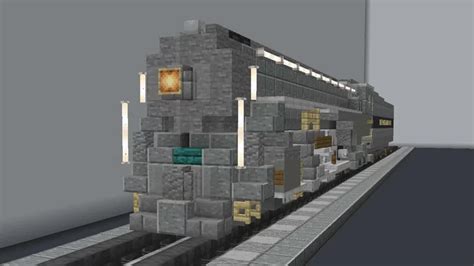 Minecraft NYC Dreyfuss Hudson Steam Locomotive Minecraft Map