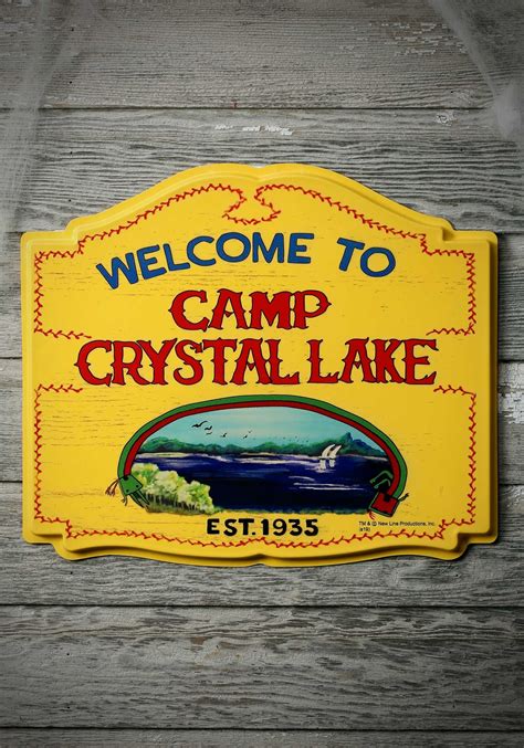 Camp Crystal Lake Sign