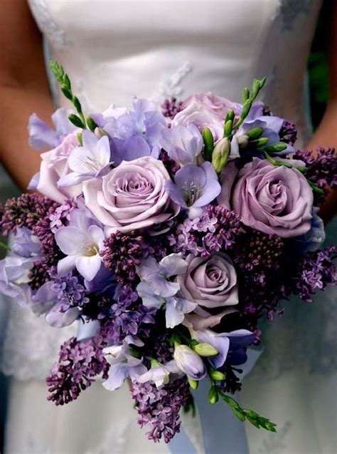 Purple Wedding Bouquets