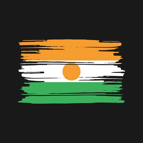 Niger Flag Brush Vector. National Flag Design 11429163 Vector Art at ...