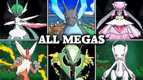 Pokémon Sun & Moon - All 48 Mega Evolutions + Moves - YouTube