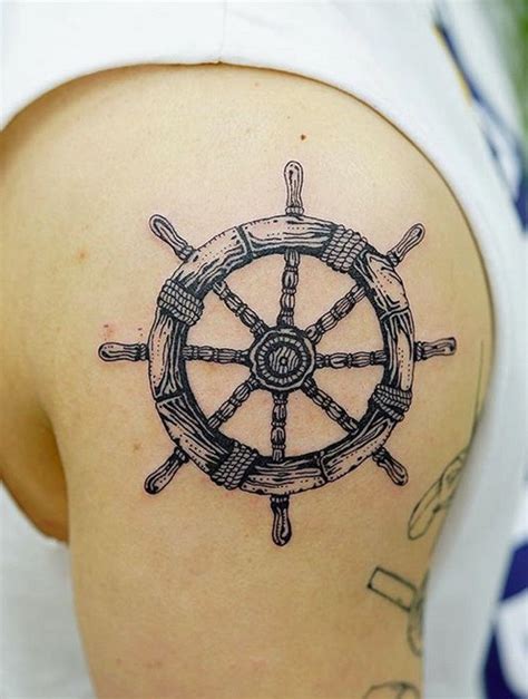 Ship Wheel Tattoo Ship Wheel Tattoo, Tattoo Ship, Pirate Ship Wheel ...