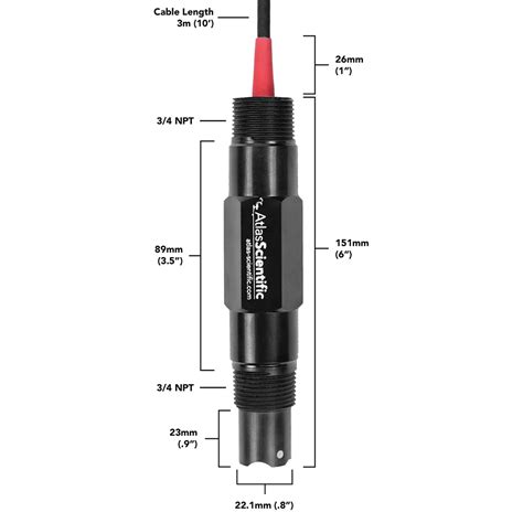 Industrial pH Probe – with Temp | Atlas Scientific