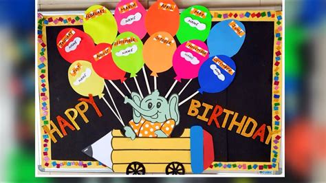 Birthday bulletin board ideas for class rooms/birthday chart ideas for ...