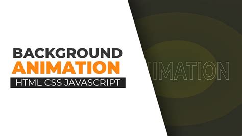 Background Animation using HTML CSS and JS | Animated Background - YouTube