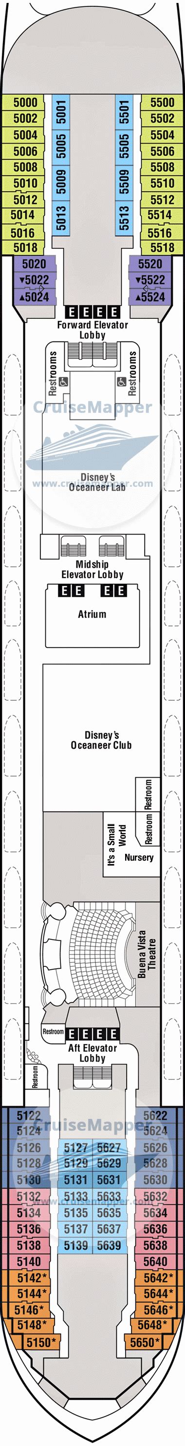 Disney Wonder deck 5 plan | CruiseMapper