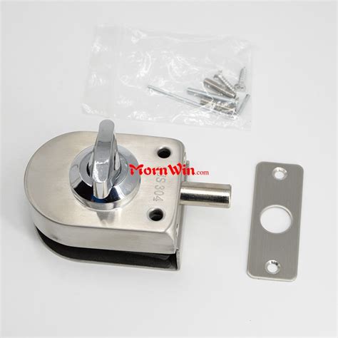 commercial stainless steel glass door locks