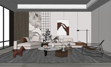 6118 Interior Scene Sketchup Model Free Download | Interior design ...