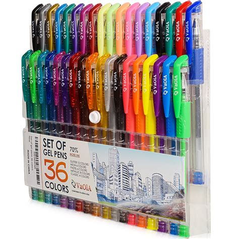 Color Gel Pens, Colourful Art Set Set,To Draw Write Pens - 36 PCS For ...