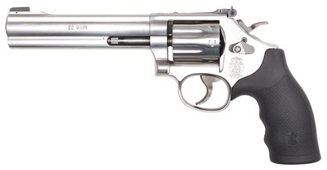 Smith & Wesson 648 22 Mag Revolver 6" Barrel 8 Shot Stainless Steel ...