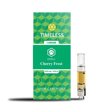 Timeless Cherry Frost 1000mg Vape Cartridge (Chill) - Timeless Vapes