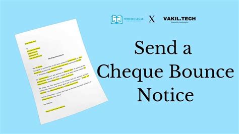 Cheque Bounce Notice Format - [Download] - StrictlyLegal