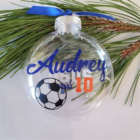 Personalized Soccer Ball Ornament | Etsy