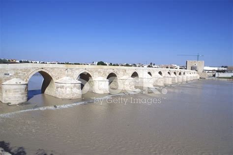 Roman Bridge, Guadalquivir River, Cordoba, Spain Stock Photo | Royalty ...