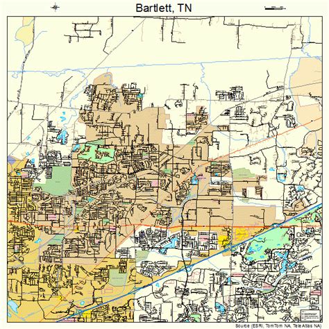 Bartlett Tennessee Street Map 4703440