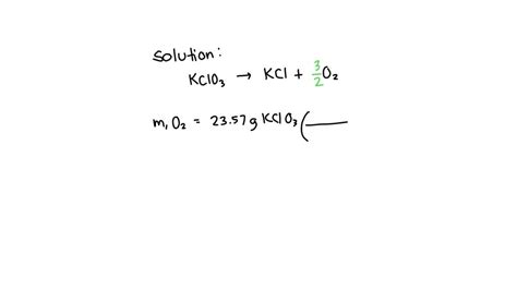 SOLVED: Texts: A common laboratory preparation of oxygen (O2) gas is ...