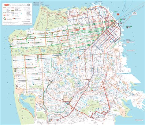 San Francisco Public Transportation map - San Francisco • mappery