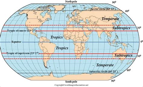 World Map With Countries With Equator - Wayne Baisey