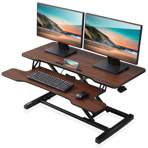 FITUEYES Standing Desk Converter 36inch Stand Up Desk Tabletop ...