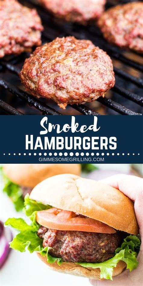 Smoked Hamburgers are such an easy recipe to prepare on your smoker ...