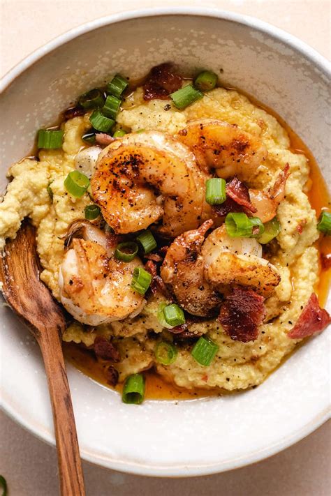 Cheesy Shrimp and Grits Recipe (easy, dairy-free) | I Heart Umami®