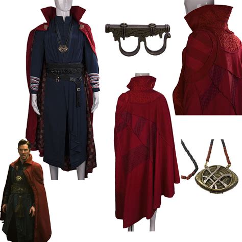 Dr. Strange Costume Cosplay Movie Doctor Strange Full Set Costume ...