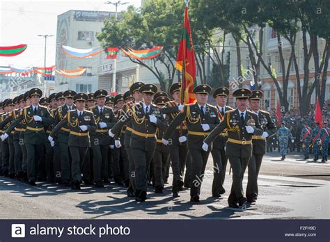 Soldiers Parading - 25th Anniversary of the Pridnestrovian Moldavian ...