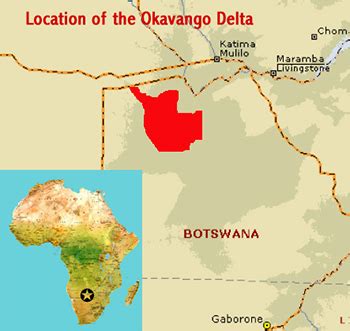 Okavango Delta Africa Map - Dyanna Louisette