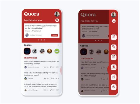 Quora App Redesign concept by Muajeez Aafaque on Dribbble